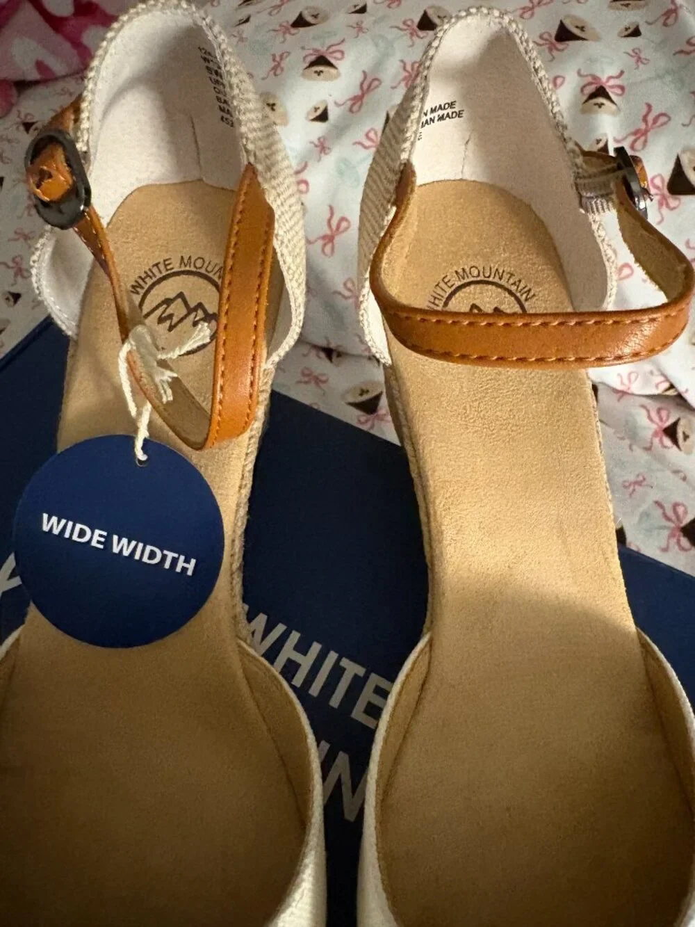White Mountain Women's Mamba Espadrille Wedges (wide width)